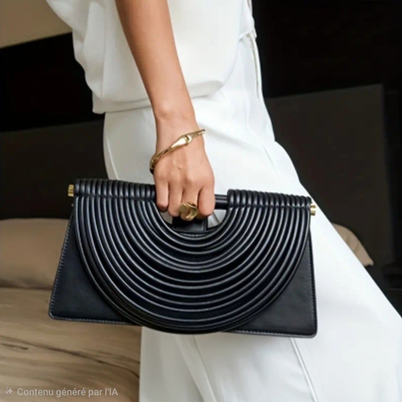 Elegant Silver Clutch Bag - Picture 7 of 16